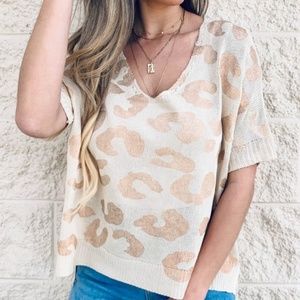 Summer leopard sweater